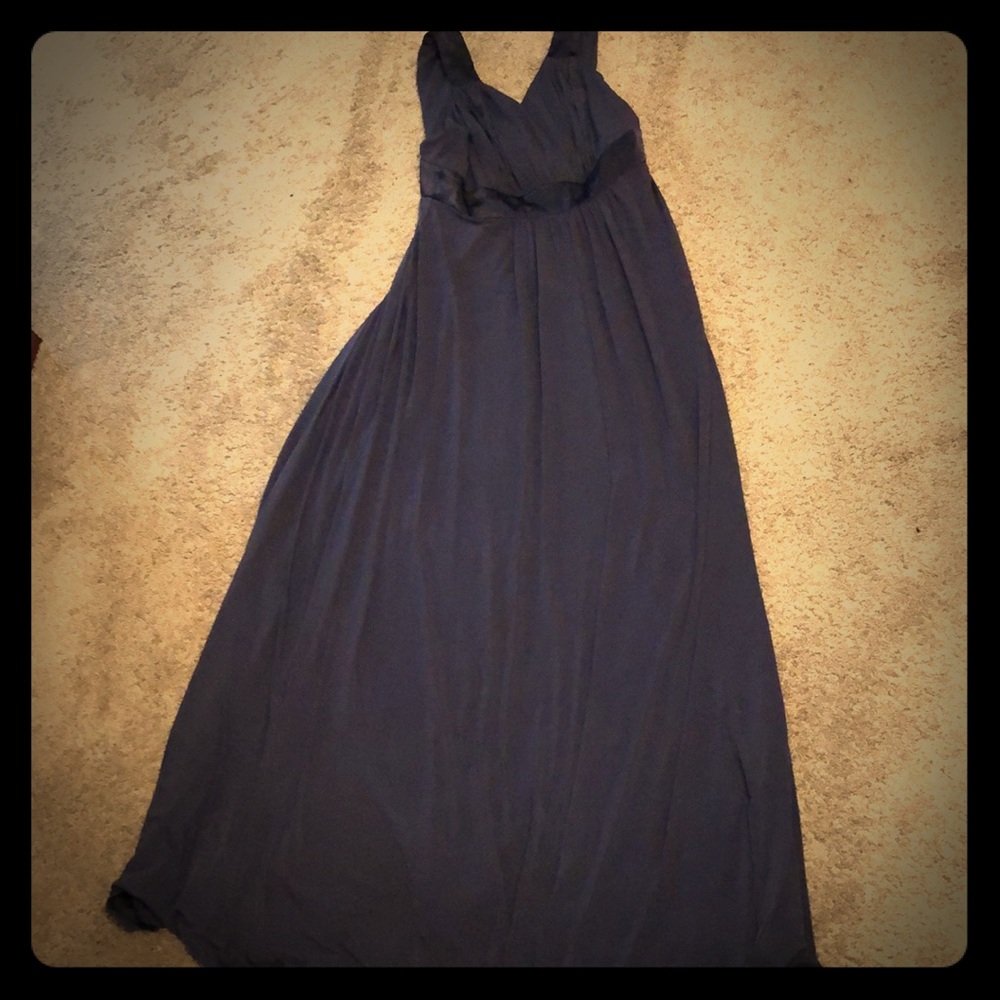 David's Bridal maxi dress with matching jacket